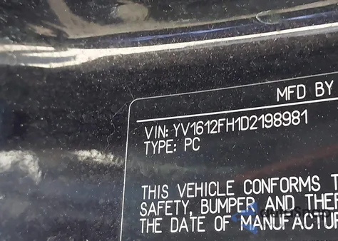 2013 Volvo S60 T5/T5 Platinum/T5 Premier/T5 Premier Plus из США, поврежденный, VIN YV1612FH1D2198981